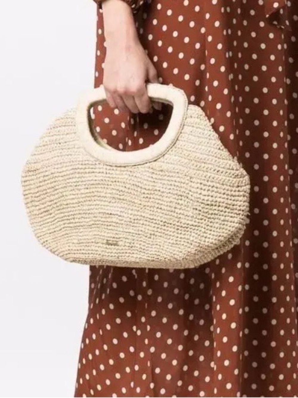 cult gaia Pari Straw Top-Handle Tote